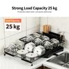 Expandable Over Sink Dish Rack Metal Open Wire Drainer for Plates Bowls Cups and Everyday Dish Drying Tasks for Household Use