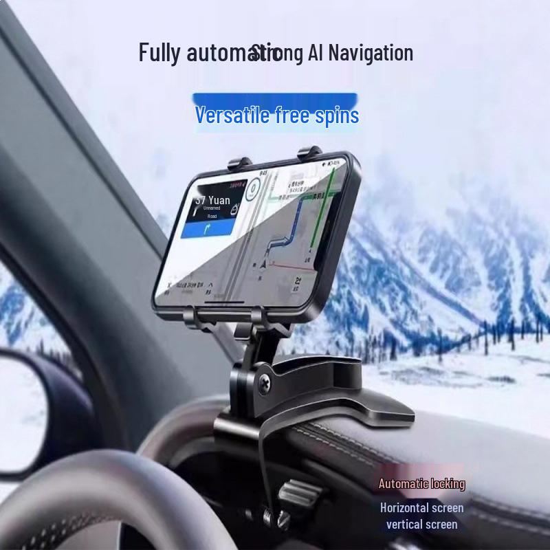 Support de téléphone pour tableau de bord et console de voiture: Support de Rétroviseur et Pare-soleil, Support de Navigation