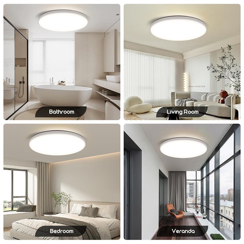 Ultra Thin Led Ceiling Lamps LED Square Round Panel Lamp 72W 50W Surface Mount Ceiling Light Fixtures for Living Room Bedroom