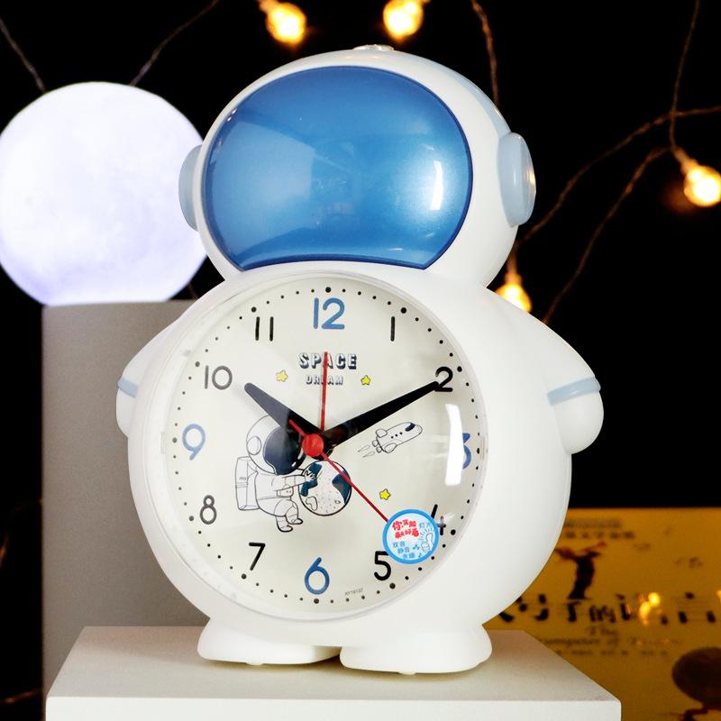 Astronaut Creative Children's Alarm Clock Student Astronaut Timing Function Children's Scan Seconds Creative Cartoon Alarm Clock
