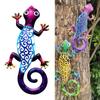 Garden Ornaments Outdoor Indoor Metal Gecko Wall Art Statues Decoration