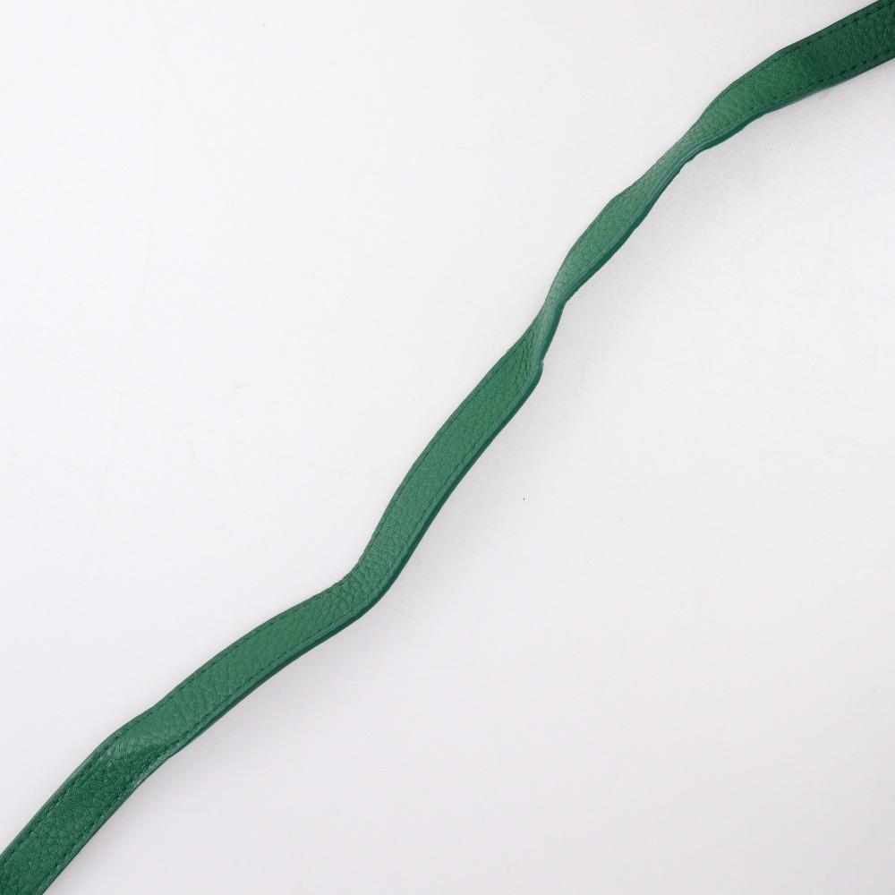 BOTTEGAVENETA Mounting Envelope Shoulder Bag 2WAYChainShoulder Green leather Women Used
