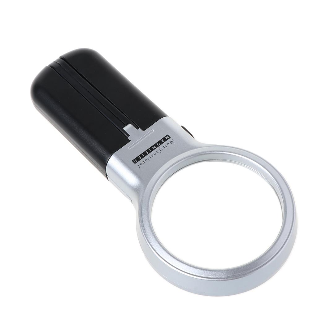 Led Light 3x Magnifier Handheld Mini Loupe Multifunction Folding Magnifying Glass for Reading Jewelry Magnifying Glass