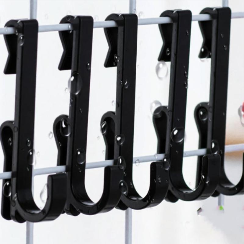 10pcs Nail-Free Plastic Display Hooks, Key Hooks,Reusable,Easy Install & Remove,Polished Finish, for Home,Craft Show,Stall Hooks