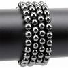 Quality Black Hematite Natural Spacer Loose Bead for Jewelry Making DIY Bracelet Accessories ( Pick Size 4 6 8 10 Mm )