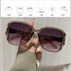 2PCS  Fashion Oversized Sunglasses  PC Female Big Frame Gradient Sun Glasses  mujer