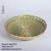 Handmade Bamboo Weaving Sieve Basket Storage and Snack Plate Set