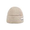 Ganni A4429 196 Logo Patch Structured Beanie