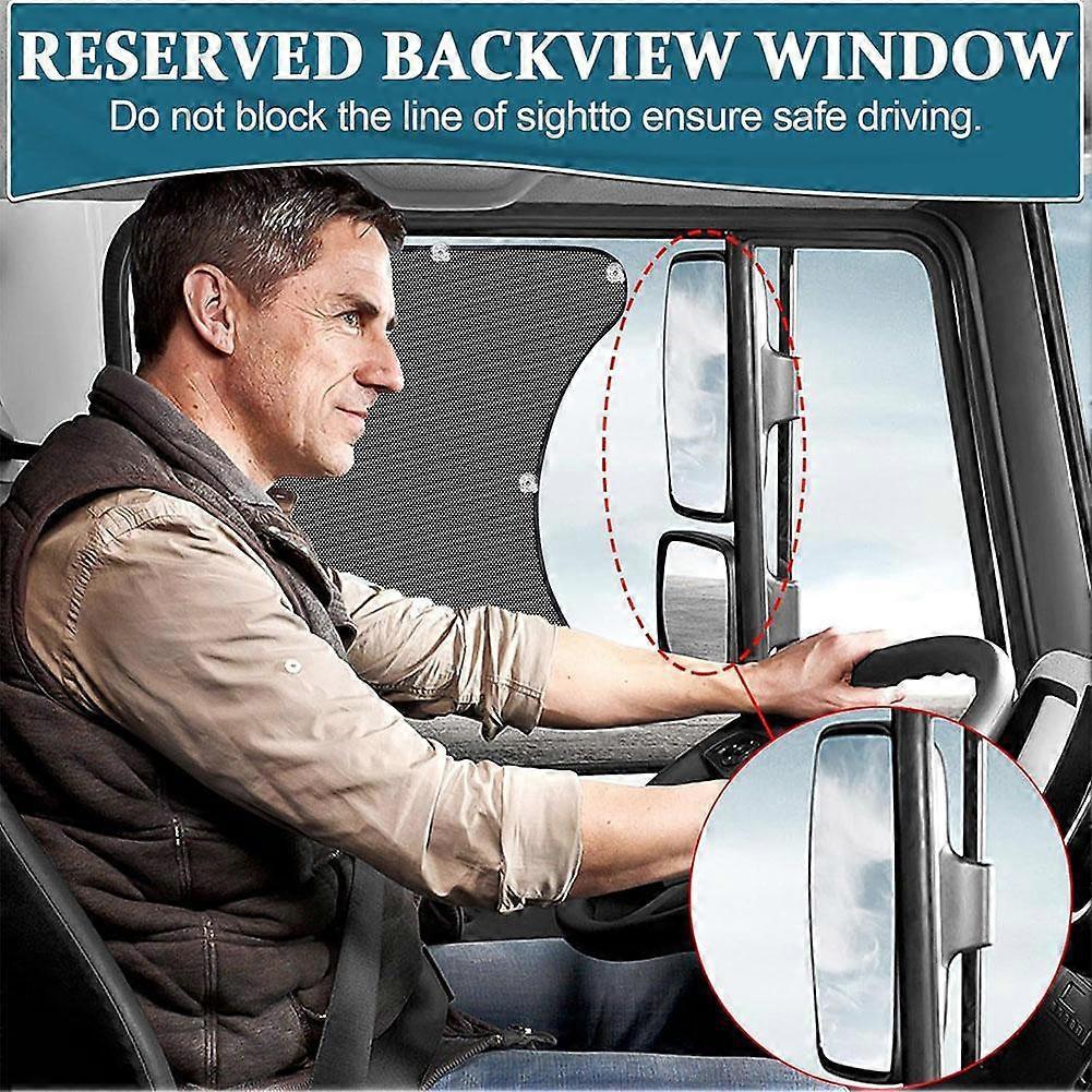 Truck Side Window Shade For Truck Driver Versatile Premium With Suction Cup