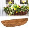 Kokosfiber Blomsterkurv Liner Miljøvenlig Nem at Omforme Rektangulær Vindueskasse Naturlig Kokosfiber Udskiftningsliner Haveartikler