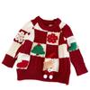 Ensemble pull épais en maille de Noël pour enfants Garçons et Filles Haut pull chaud