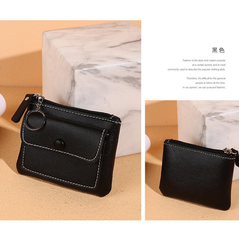 1PC Women Small Coin Purse Bag Wallet Zipper Girl Money Bags Change Purses Children Mini Wallets Leather Key Holder Clutch Pouch