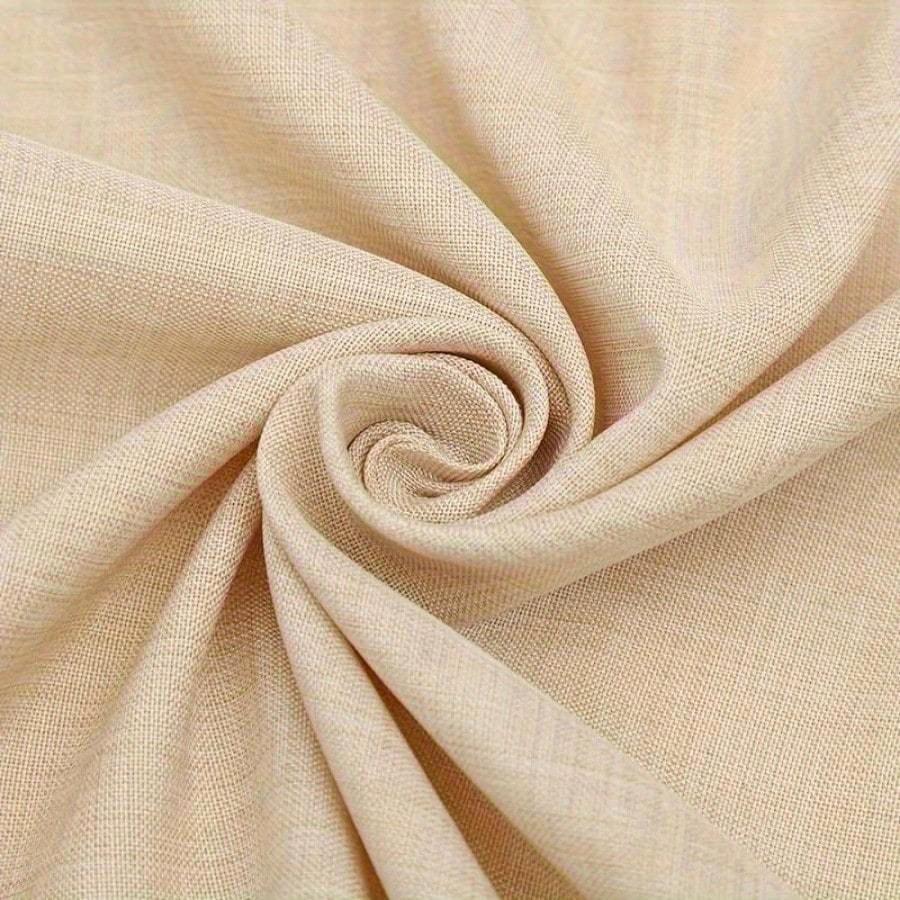 Elegant Set Beige Polyester Blend Napkins - 18x18 Inches Square, Soft and Durable, Ideal for Weddings, Parties, and Fine Dining Events