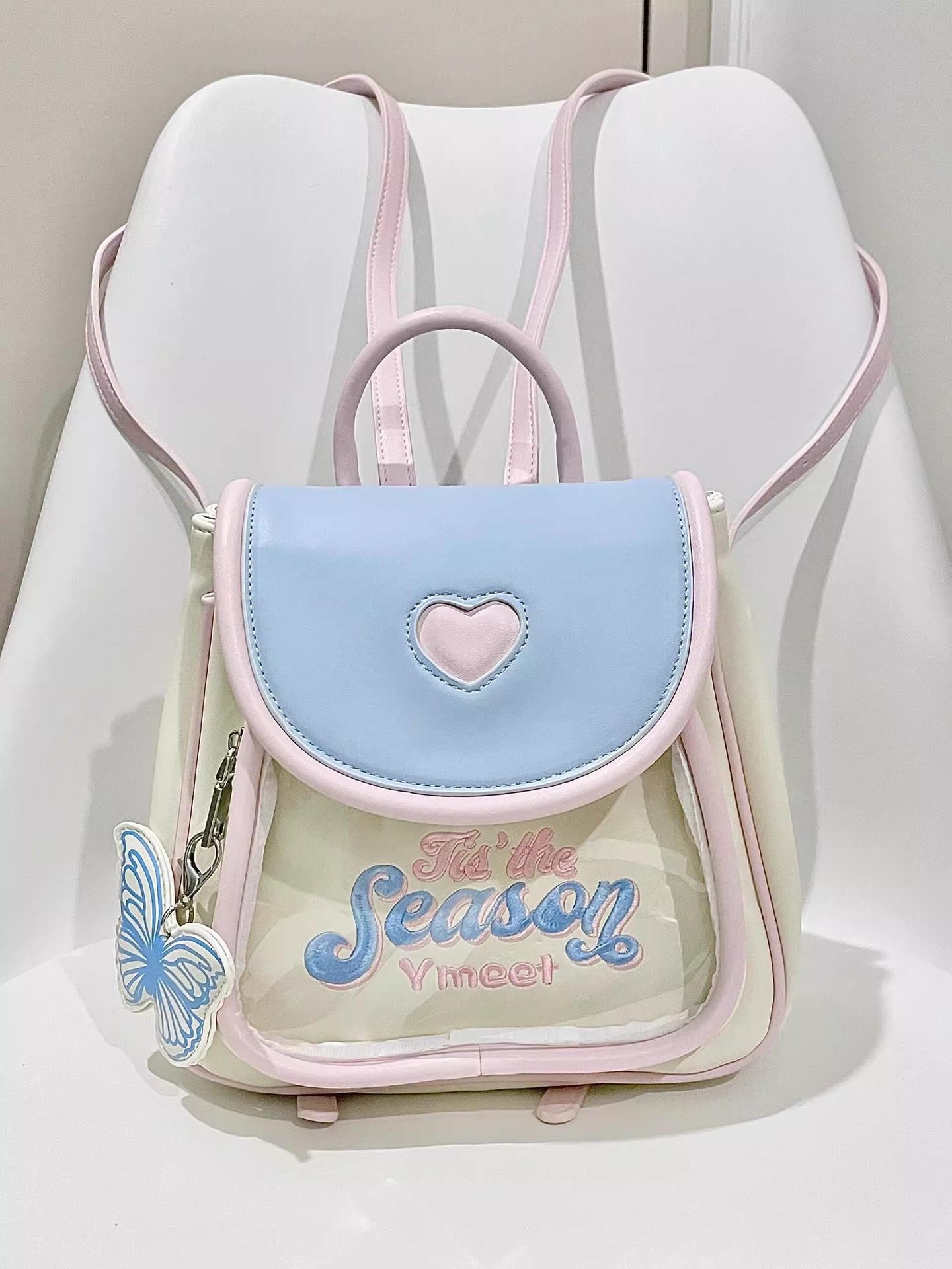 

Cute girl dopamine pain bag student niche design small schoolbag high value commuting travel backpack tide рожевий