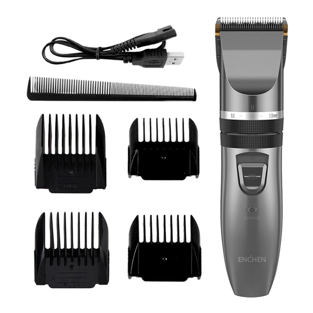Buy Hair Trimmer Scissors Apron Set for Men USB Rechargeable Set_A at