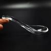 Transparent Crystal Glass Spoon Elegant Serving Spoons Kitchen Accessories Soup Spoons  Restaurant