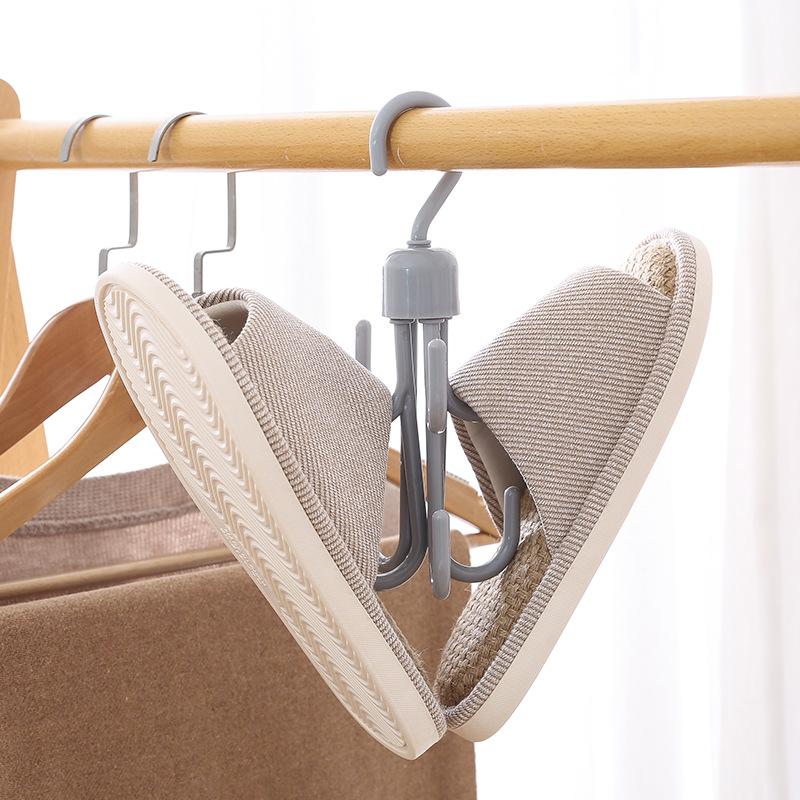 360-Degree Rotating Closet Organizer, Multi-Hook Bra & Belt Hanger
