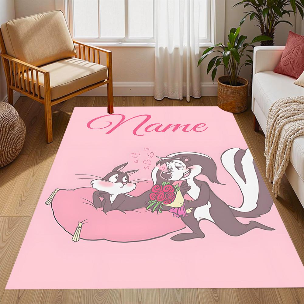 Looney Road Runner Adventure Customize Your Name Carpet Suitable for Decorate room Living Rooms Foyer Dormitory Anti-slip Rug Office home decor Spirit