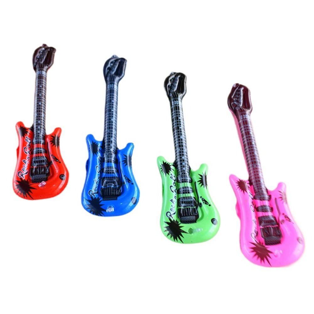 PVC Inflatable Guitar Balloon Random Color Guitar Foil Balloons  Birthdays Party