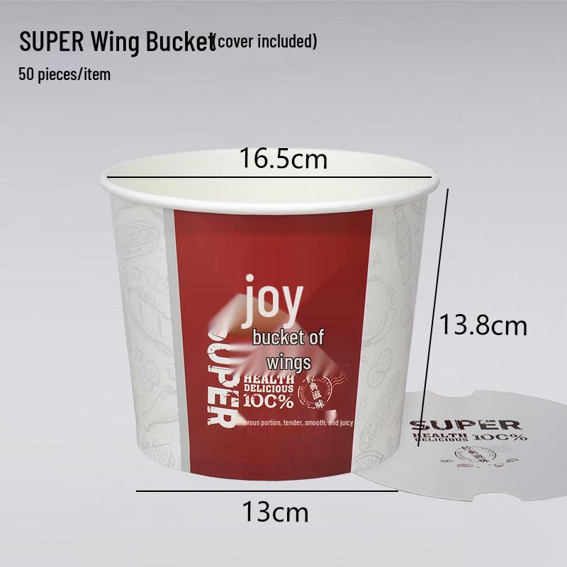 Snack Platter Box: Small Snacks & Fried Chicken Family Bucket with Four-Compartment Round Plate