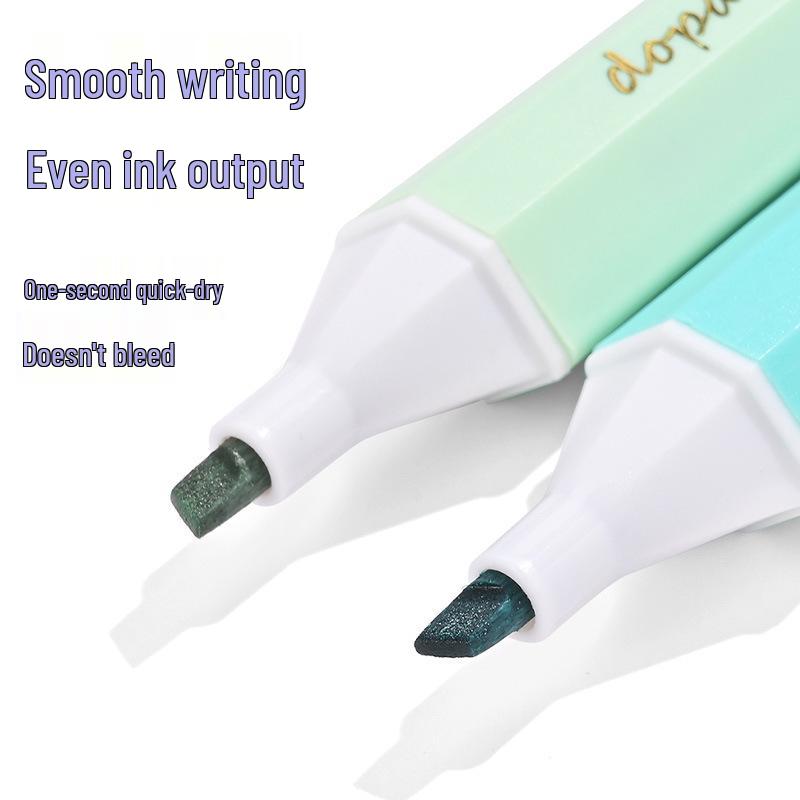 Dopamine High-Capacity Soft-Tip Highlighters: Vibrant, Large-Capacity Pens for Students and Journals.