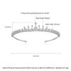 LUOTEEMI Factory Charm Large Wedding Bridal Crown Hair Accessory Comb Vintage for Bride Tiara