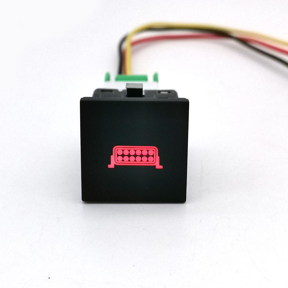 1PC DC12V Car LED DRL Camera Power ON off Fog Light Switch Button with wire For Golf 6 Jetta MK6 Scirocco Touran 2006 - 2012