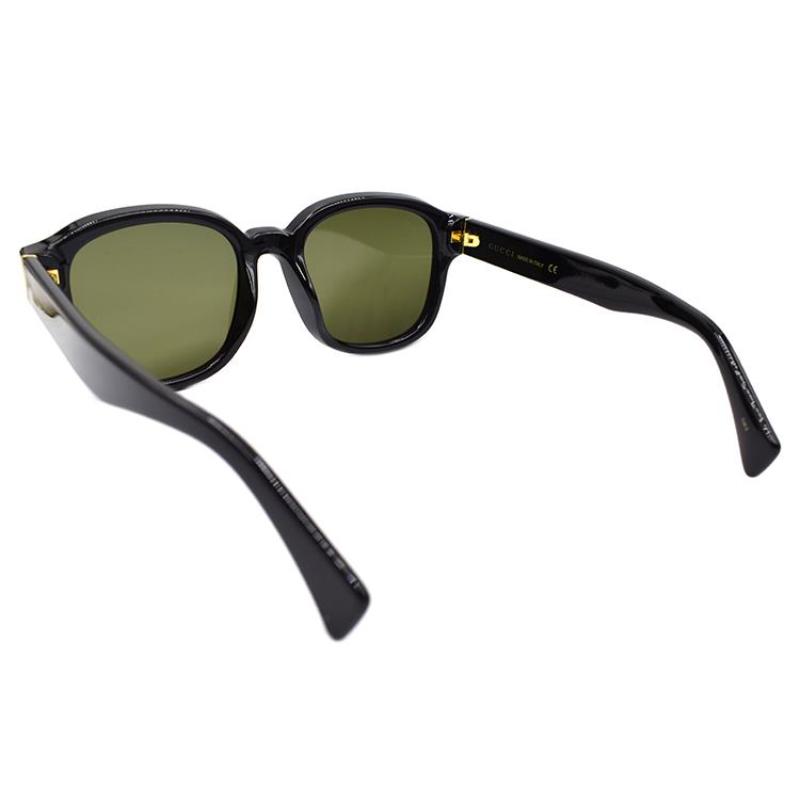 GUCCI Basic Collection Understated Minimalist Holiday Travel Sunglasses Men's Black/Dark Green