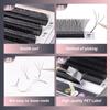 DAMMAN 3D W-shaped False Eyelashes, C-curl, 0.05mm Thickness, 8-15mm Mixed Length, False Eyelashes, Eyelash Extension Products.