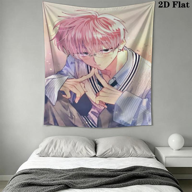 Tamon's B Side Wall Tapestry Aesthetic Wall Hanging Printed Fabric Blanket Decorative Tapestries for Bedroom Living Room Home Decor