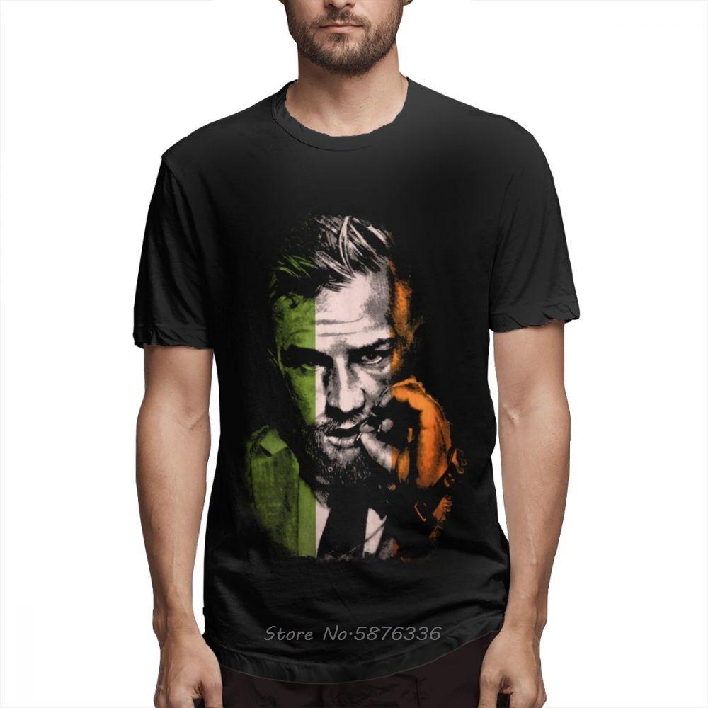 Bio-Baumwolle Für Unisex Conor McGregor T-Shirt Druck Mode-T-Shirt Crazy Custom Baumwolle Für Männer T-Shirt Herrenbekleidung