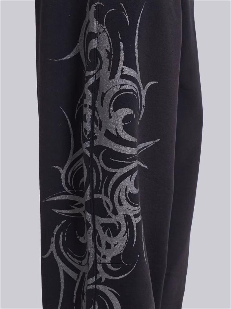 Unisex Vintage Y2K Oversized Wide Leg Joggers Women Sweatpants Streetwear Loose Casual Gym Yoga High Waist Pants