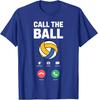 Cute Volleyball Art for Men Women Volleyball Team Coach T-Shirt