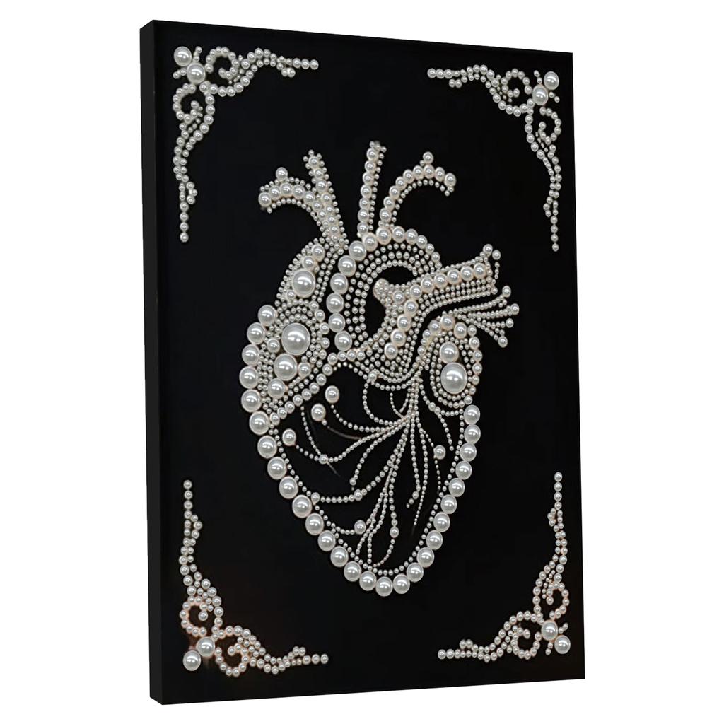 DIY Pearl Painting Kit for Adults/Beginners Gift Home Decor Pearl Gem Paintings Picture Arts Craft With Frame 30x40cm