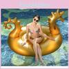 Environmental Pvc Inflatable Floating Seahorse Water Ride Golden Seahorse Pvc Inflatable Water Ride