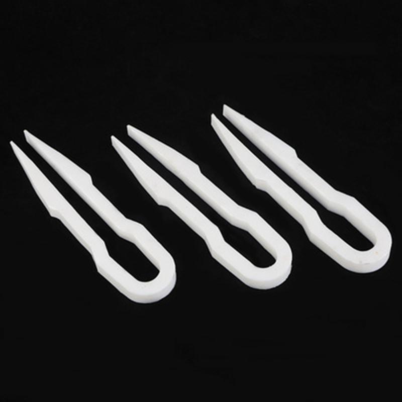 1PC 100 150 200 250 300mm Pinça de PTFE Teflon Politetrafluoretileno Laboratório Resistência a Ácidos e Álcalis Fortes