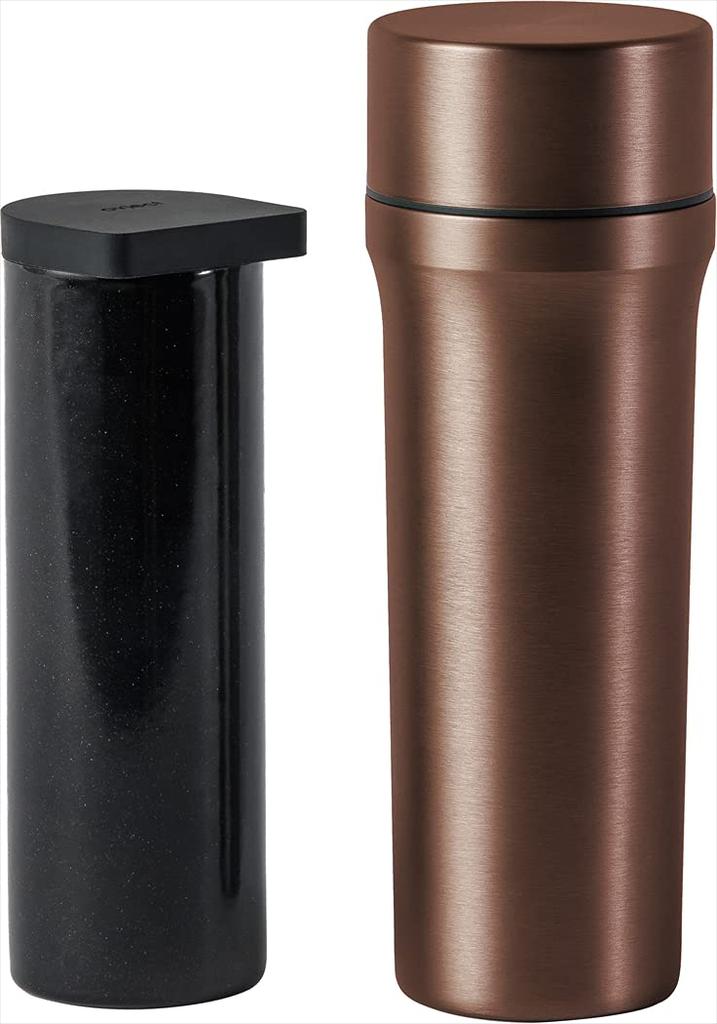Object Made in Japan Láhev na vodu Láhev na vodu z nerezové oceli Láhev měděná 320ml/380ml/440ml O-BTL-CP 6,2×7,5×21,3cm
