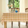 1pcs Checkered Fashion Simple Nordic Tassel Tablecloth Family Gathering Tea Table Cloth Beautiful Living Room Kitchen Dust-proof Decoration Cover