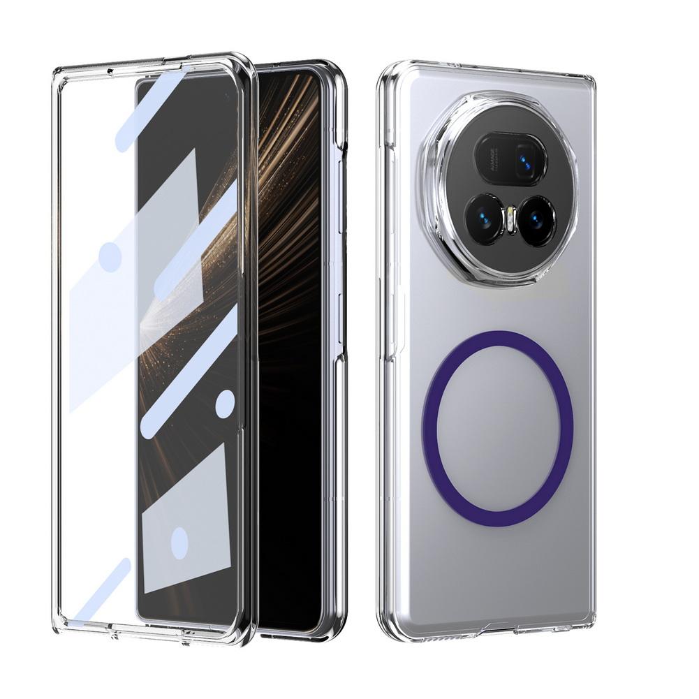 Metal Camera Edge Buttons Magnet Adsorption Tempered Glass Protect Case For Honor Magic V 5 V5 MAGIC V3 Camera Protection Cover