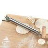 Rolling Pin Stainless Steel Comfortable Grip Kitchen Utensil Pizza Dough Roller for Pizza Dumpling Baking Pastry Dough Bread