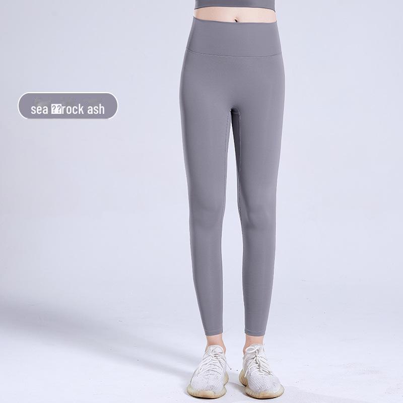 

2025 быстросохнущие брюки для йоги и бега с высокой талией — эластичные, персикового цвета, для женщин L