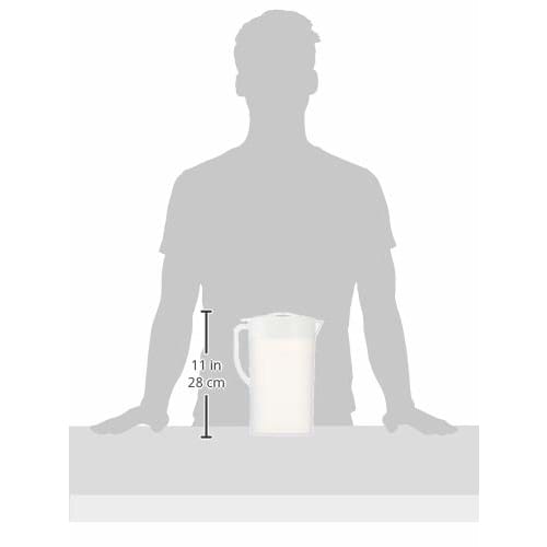 Pearl Metal 2.0L Cold Water Pot for Tea and Barley Tea, Coolia HB-5185, White