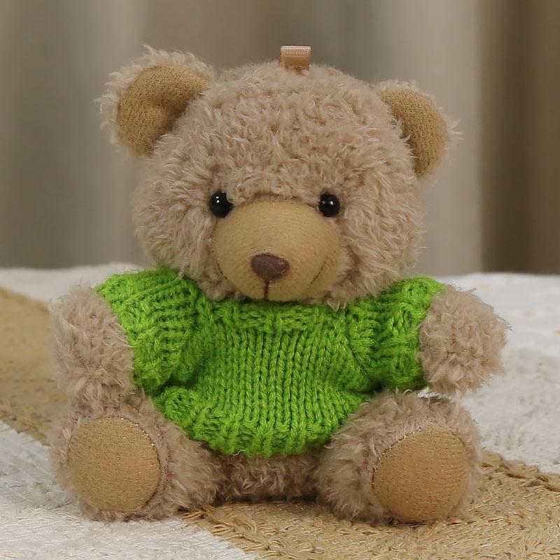 Charming Teddy Bear Keychain Plush Doll - Dressed Up Couple Backpack Ornament Gift