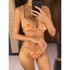 New Flowers Printed Ruffled Brazilian Bikini Women Swimwear Female Swimsuit Two-pieces Bikini Set Bather Bathing Suit Swim