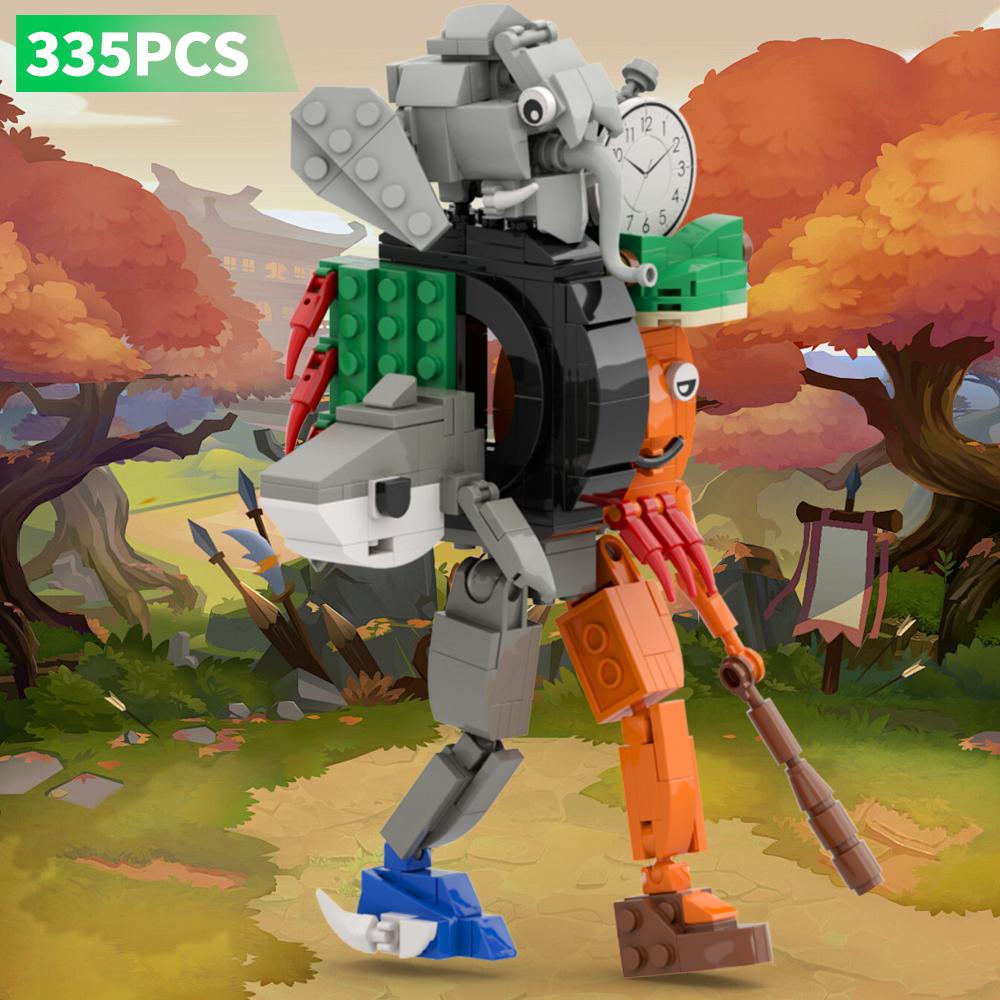 

MOC Італійські Тваринки Мозкового Гниття Будівельні Блоки Злиття Монстрів Редакція Tralalelo Tralala SharkBricks Іграшка Подарунок