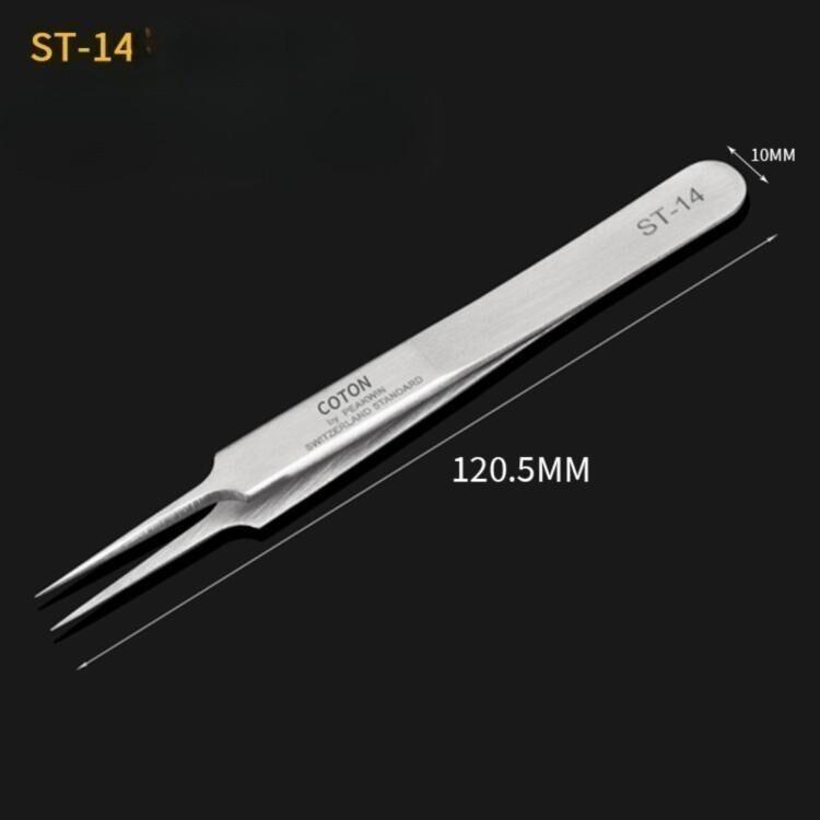 1pc Eyebrow Tweezer False Eyelash Extension Tools Hyperfine High Precision Anti Acid Tweezers