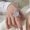 Personality Open Ring Resin Finger Ring Fashion Polka Dot Ring  Personality
