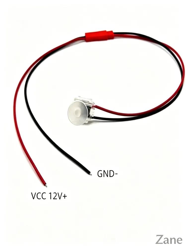 LED lamps for car door handles, 4 pcs, transparent case, single color light, 12V, for door cup