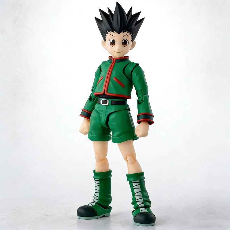 Anime-Figur „SHF Hunter Hunter Gon Freecss Killua Zoldyck KO Version“ – Bewegliche Actionfigur, Anime-Modell, Desktop-Dekoration