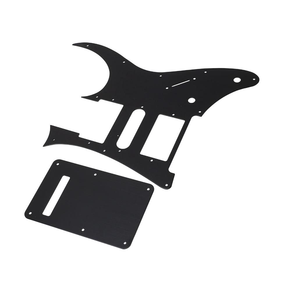 PVC Humbucker Pickguard Black Color Guitar Scratch Plate Replacement Pickguard  For Electric Guitar